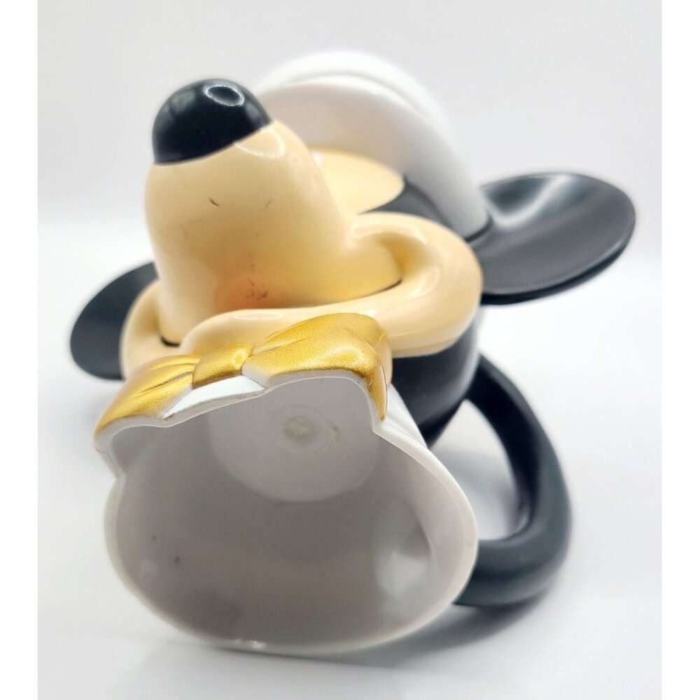 Disney Mickey Mouse Mug Cup Attached Flip Lid Microwave Dishwasher Safe Vintage - Picture 9 of 9